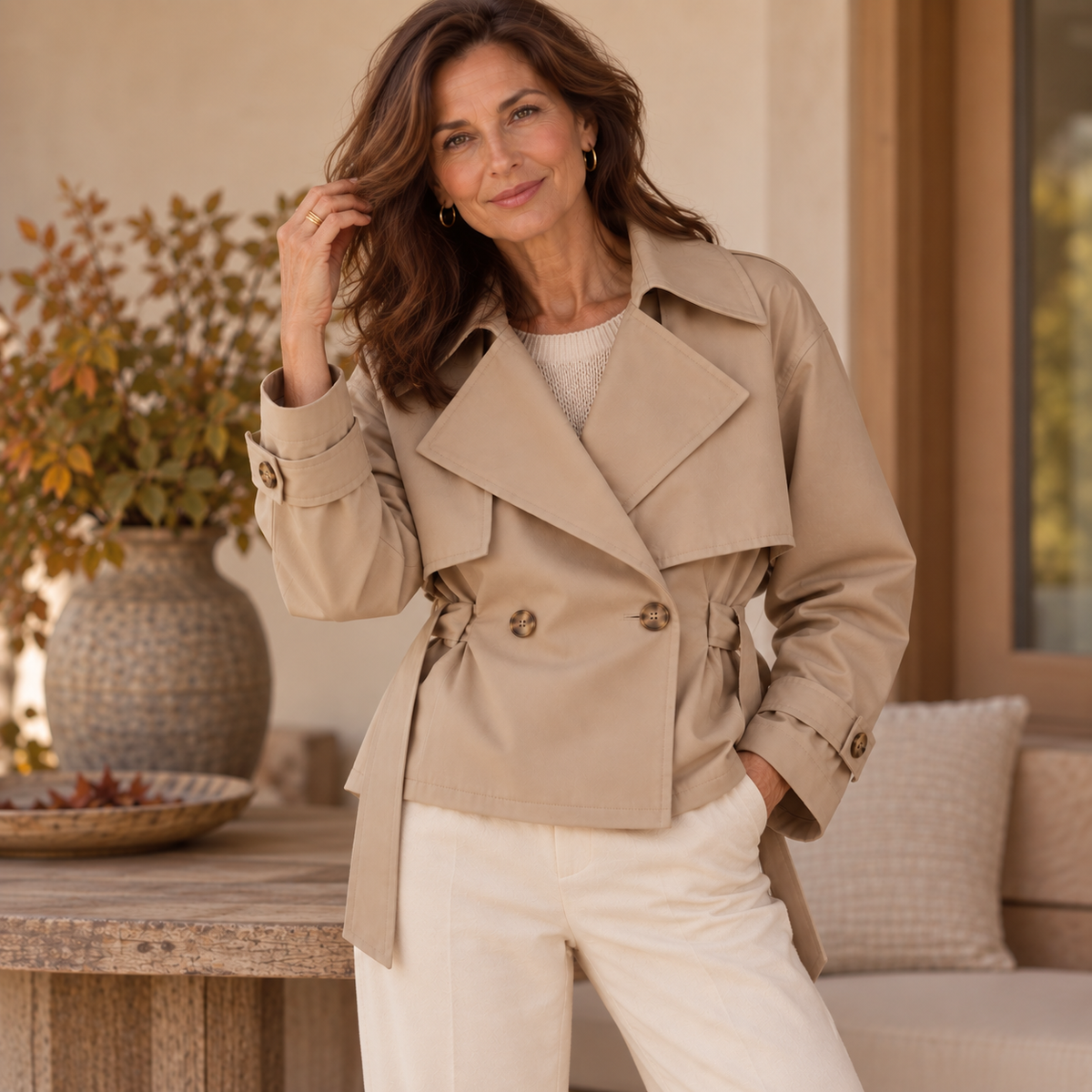 The City Belted Trench