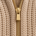 The Contrast Collar Knit Jacket