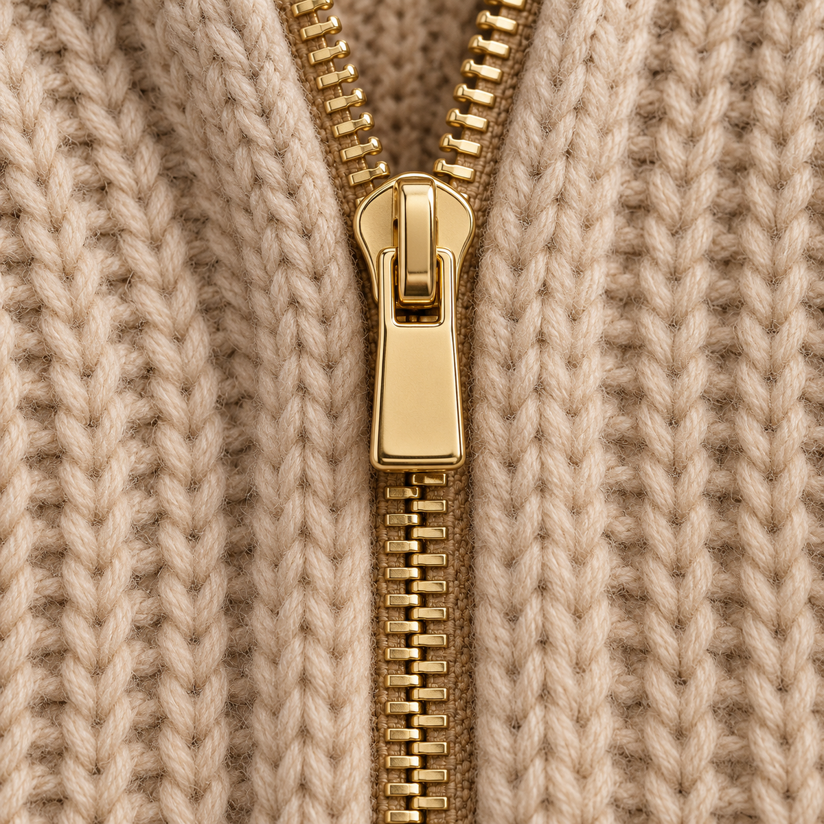 The Contrast Collar Knit Jacket