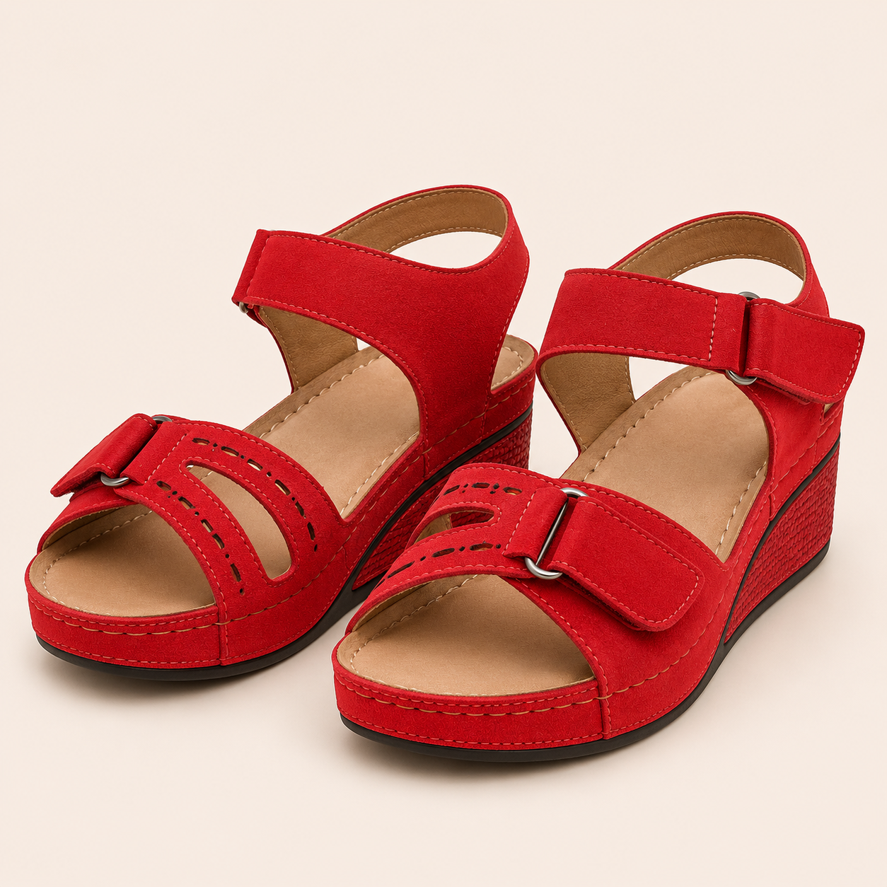 The Everyday Ease Wedge Sandals (9 colors)