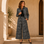 The City Check Pants Set