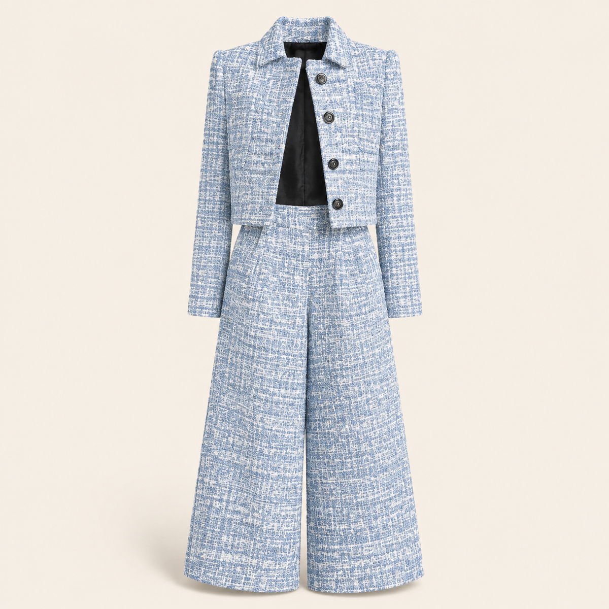 The City Check Pants Set