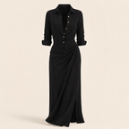 The Golden Drape Dress