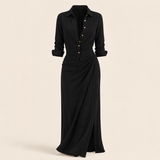 The Golden Drape Dress