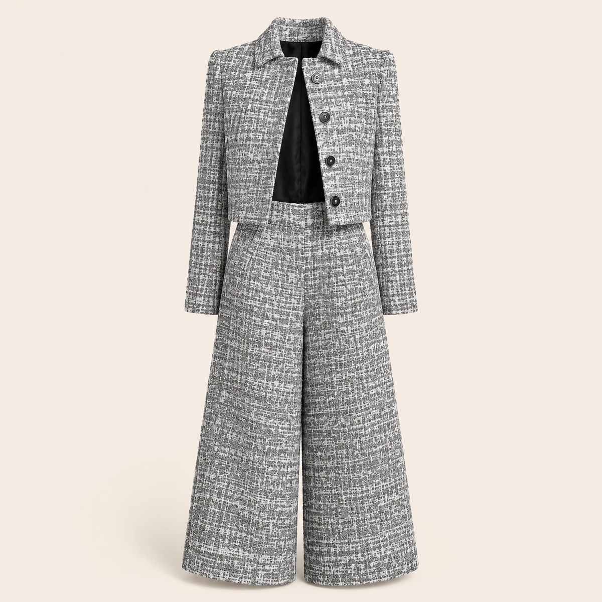 The City Check Pants Set