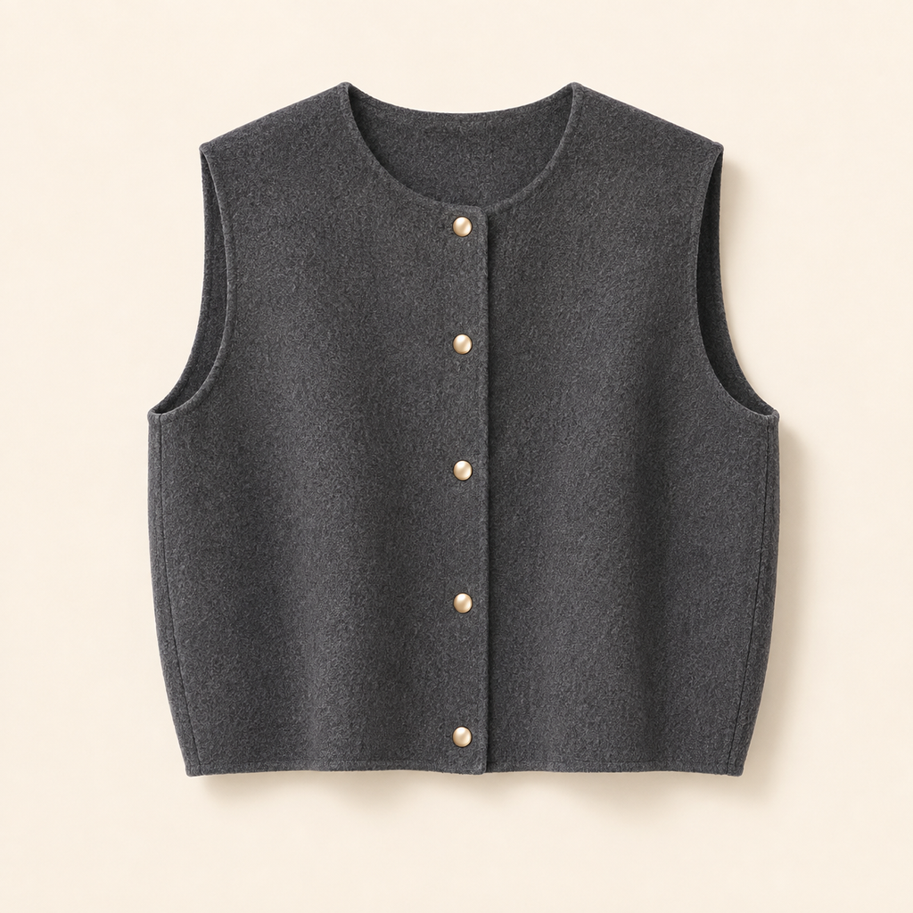 The Polished Button Vest