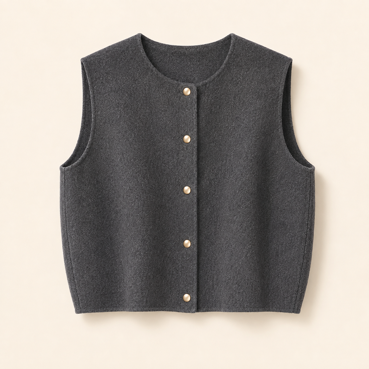 The Polished Button Vest