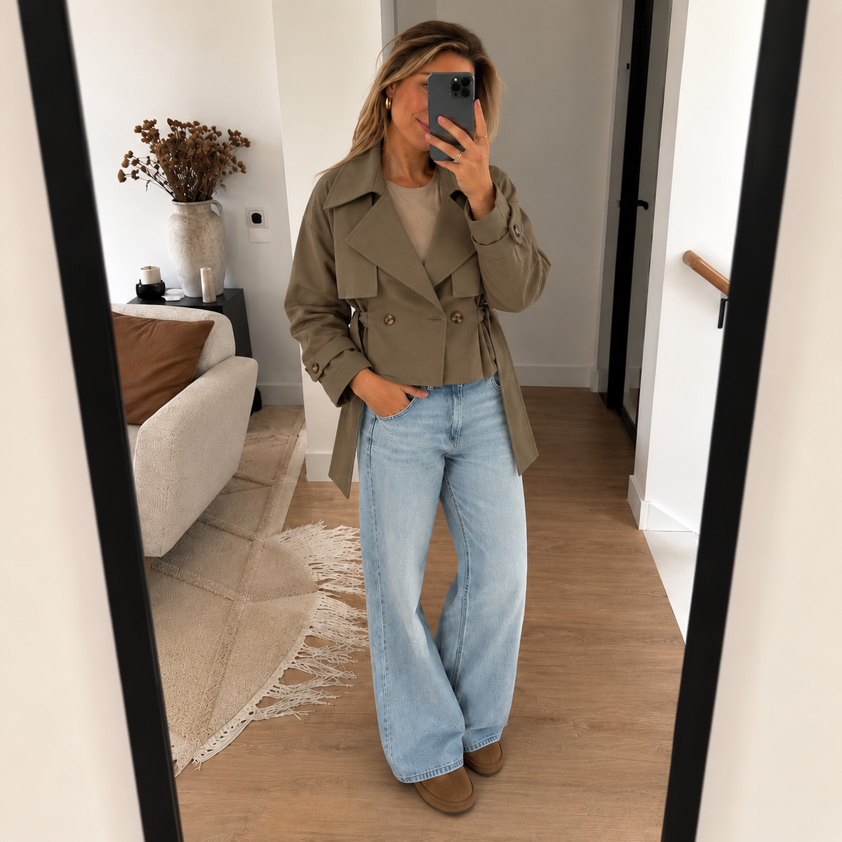 The City Belted Trench