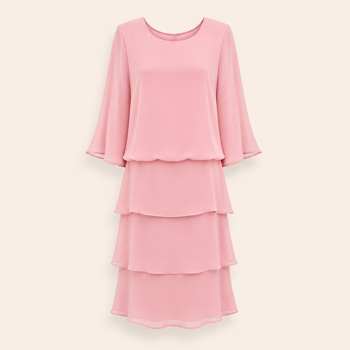 The Refined Patchwork Midi Dress