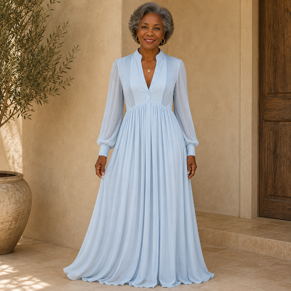 The Soft Light Shirt Dress