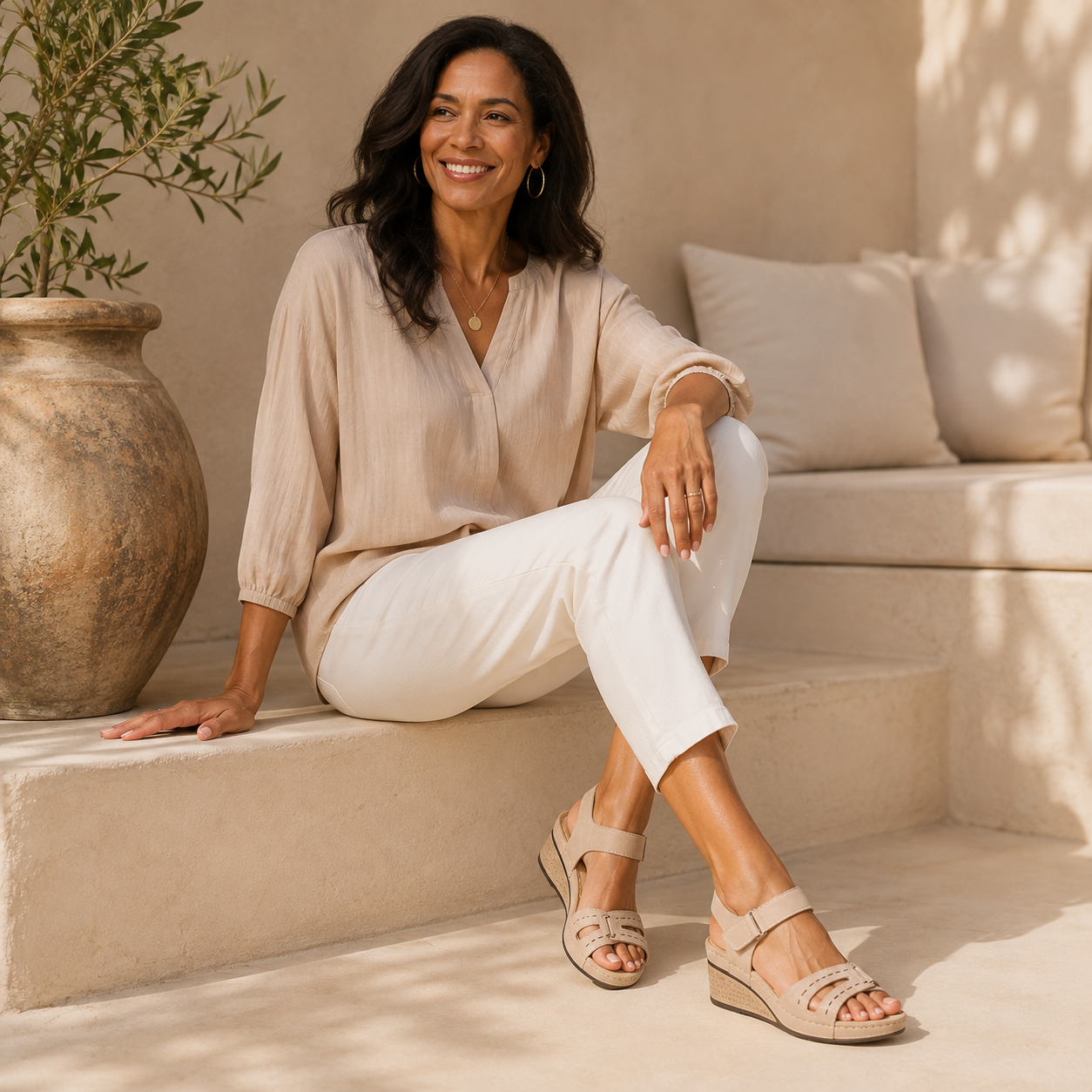 The Everyday Ease Wedge Sandals (9 colors)