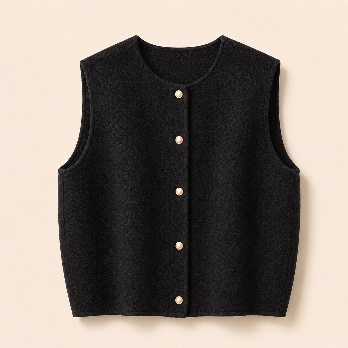The Polished Button Vest