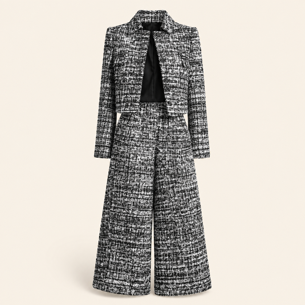 The City Check Pants Set